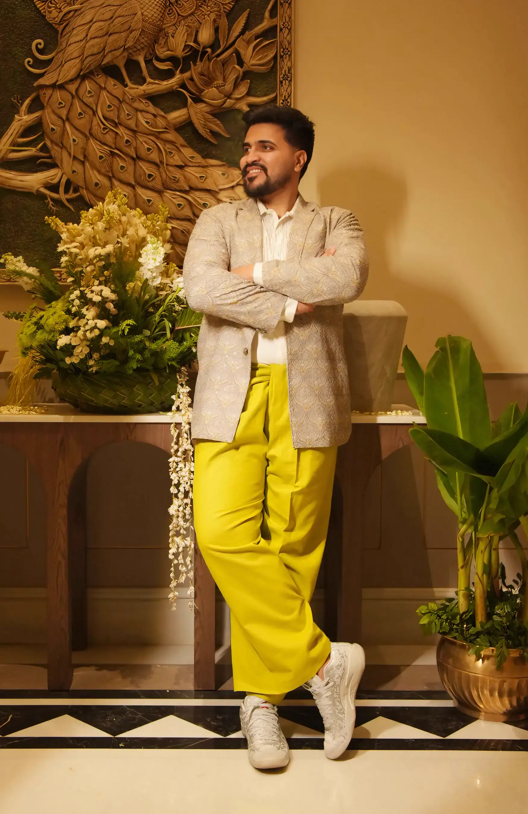 Tapered Coat & Dhoti Pant Set